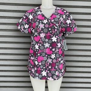 Bannock Court Scrub Flowers Top Size M